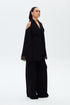 LACE DETAILED BLACK KIMONO